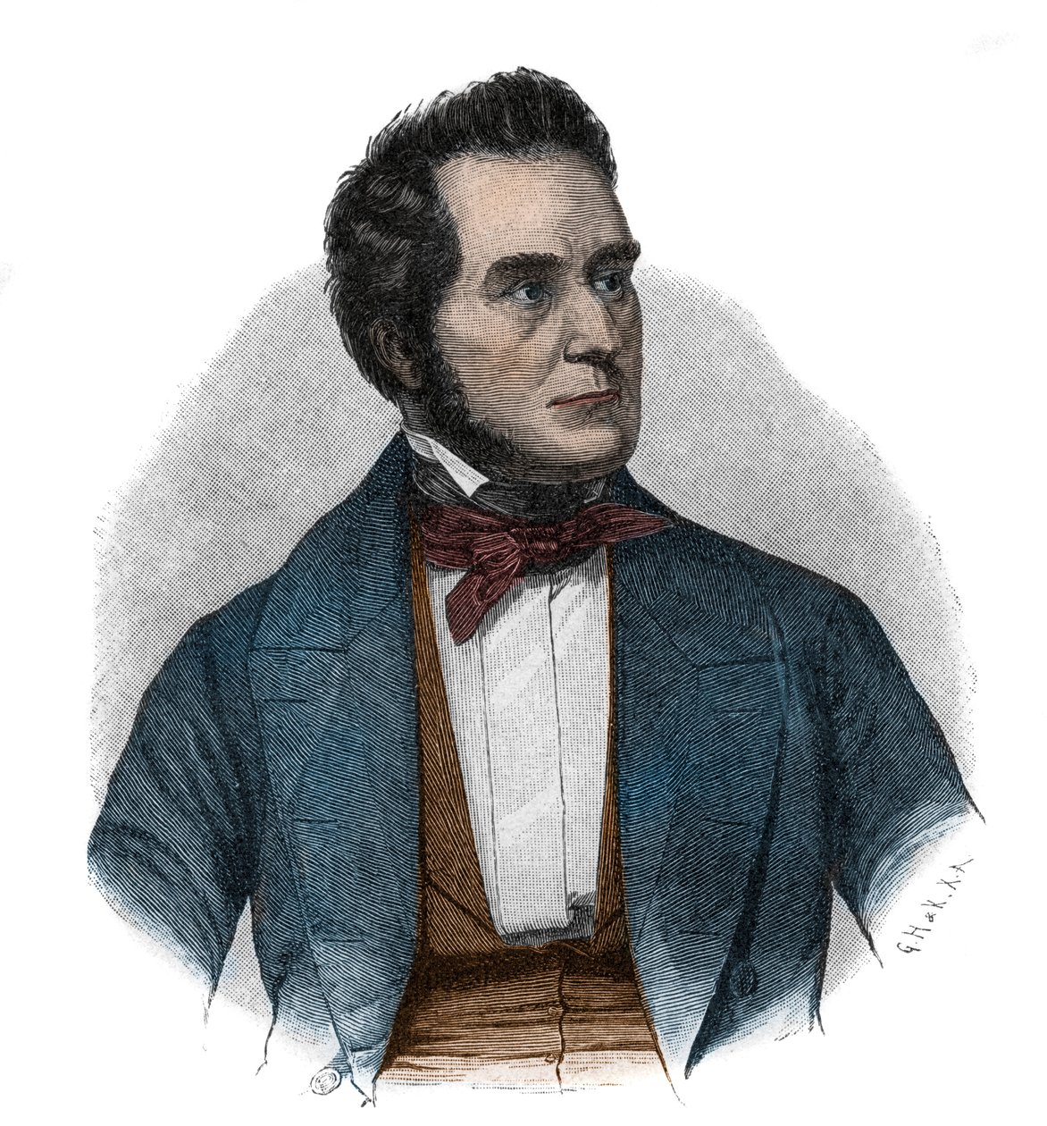 Portrait de Heinrich Wilhelm August Freiherr von Gagern (1799-1880), homme d
