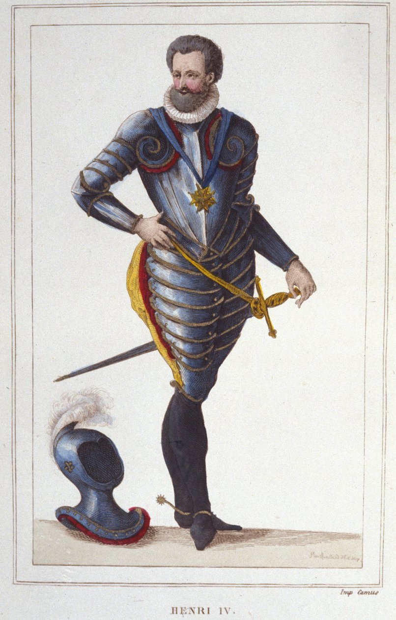 Portrait de Henri IV (1553-1610), roi de France Gravure de 1830 - Unknown artist