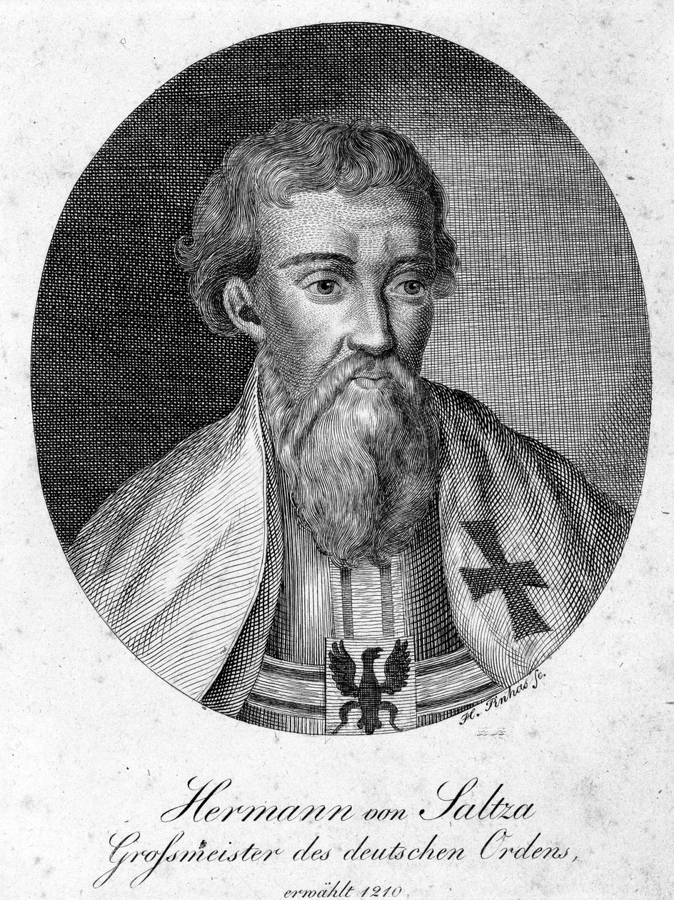 Portrait de Hermann von Salza (1170 - 1239), grand maître de l