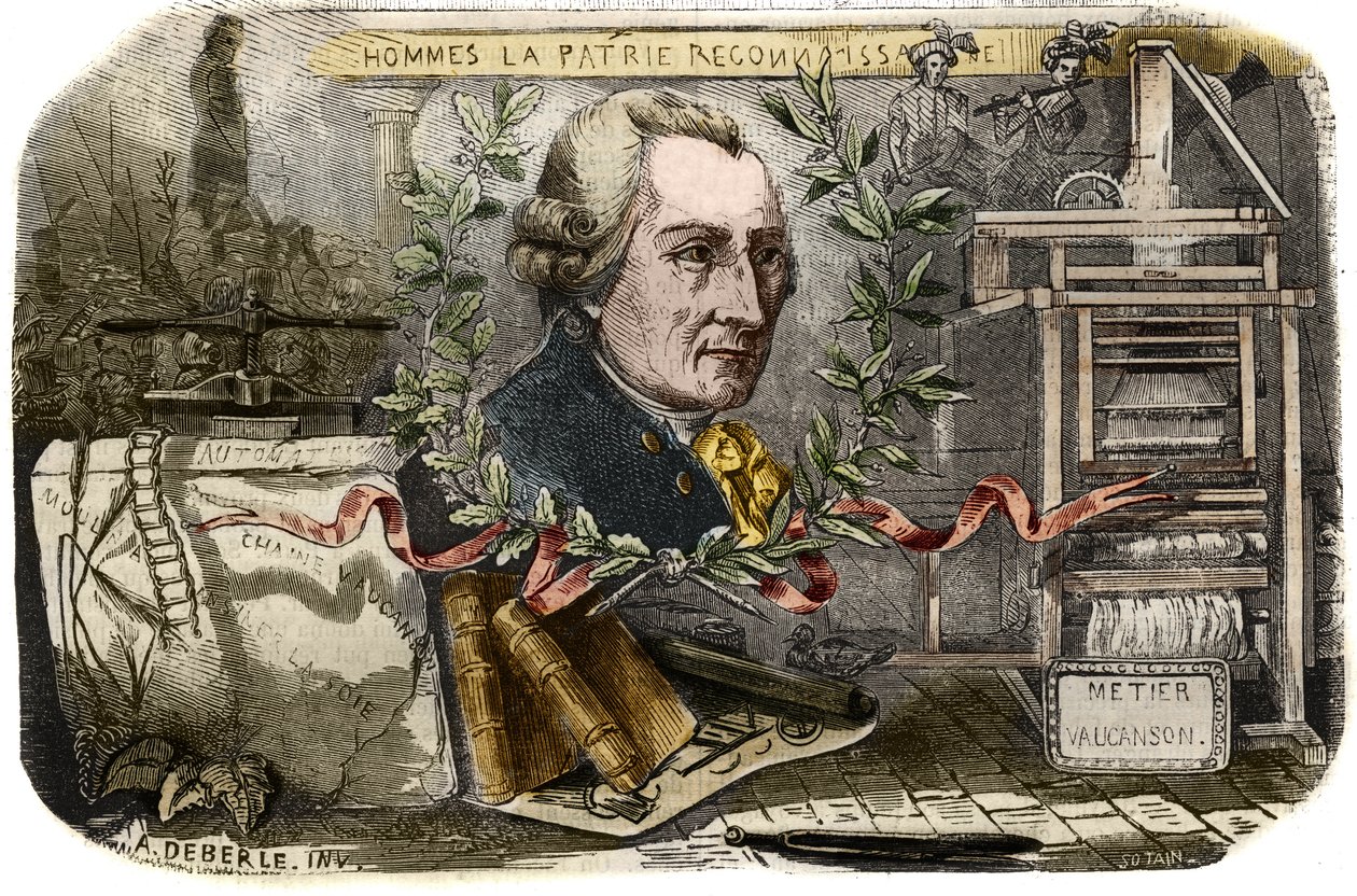 Portrait de Jacques de Vaucanson (1709-1782), mécanicien et inventeur français d