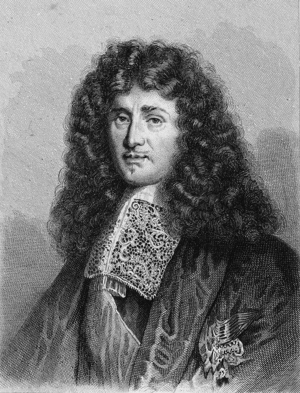 Portrait de Jean-Baptiste Colbert (1619-1683), homme politique français - dans « Histoire des Français » par Lavallée, gravure, sd - Unknown artist