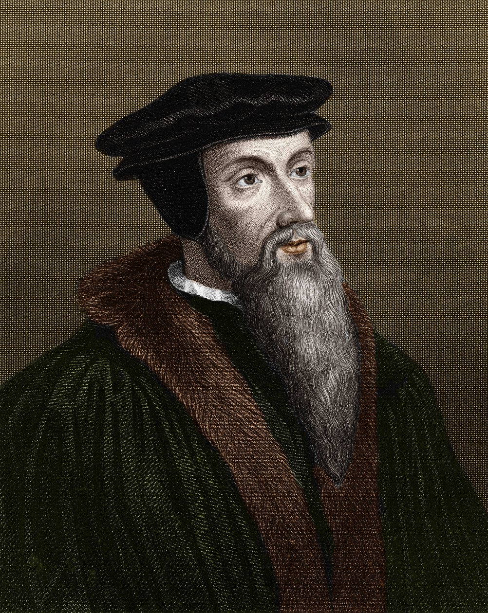 Portrait de Jean Calvin (1509-1564), réformateur religieux et écrivain français - Unknown artist