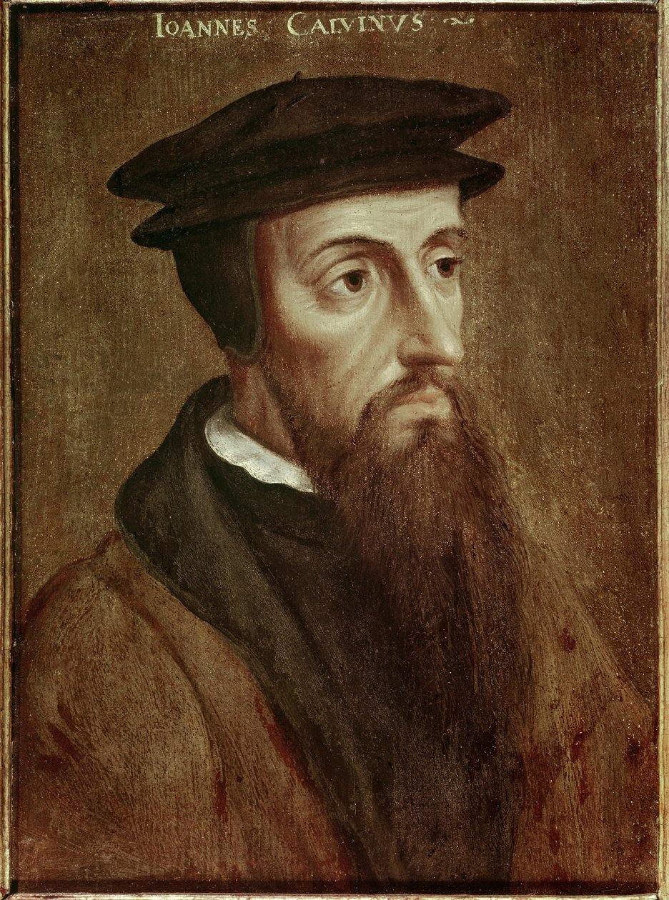 Portrait de Jean Calvin, réformateur et écrivain français - Unknown artist