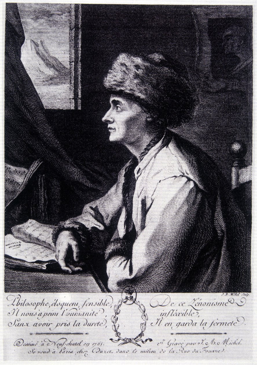 Portrait de Jean-Jacques Rousseau - Unknown artist