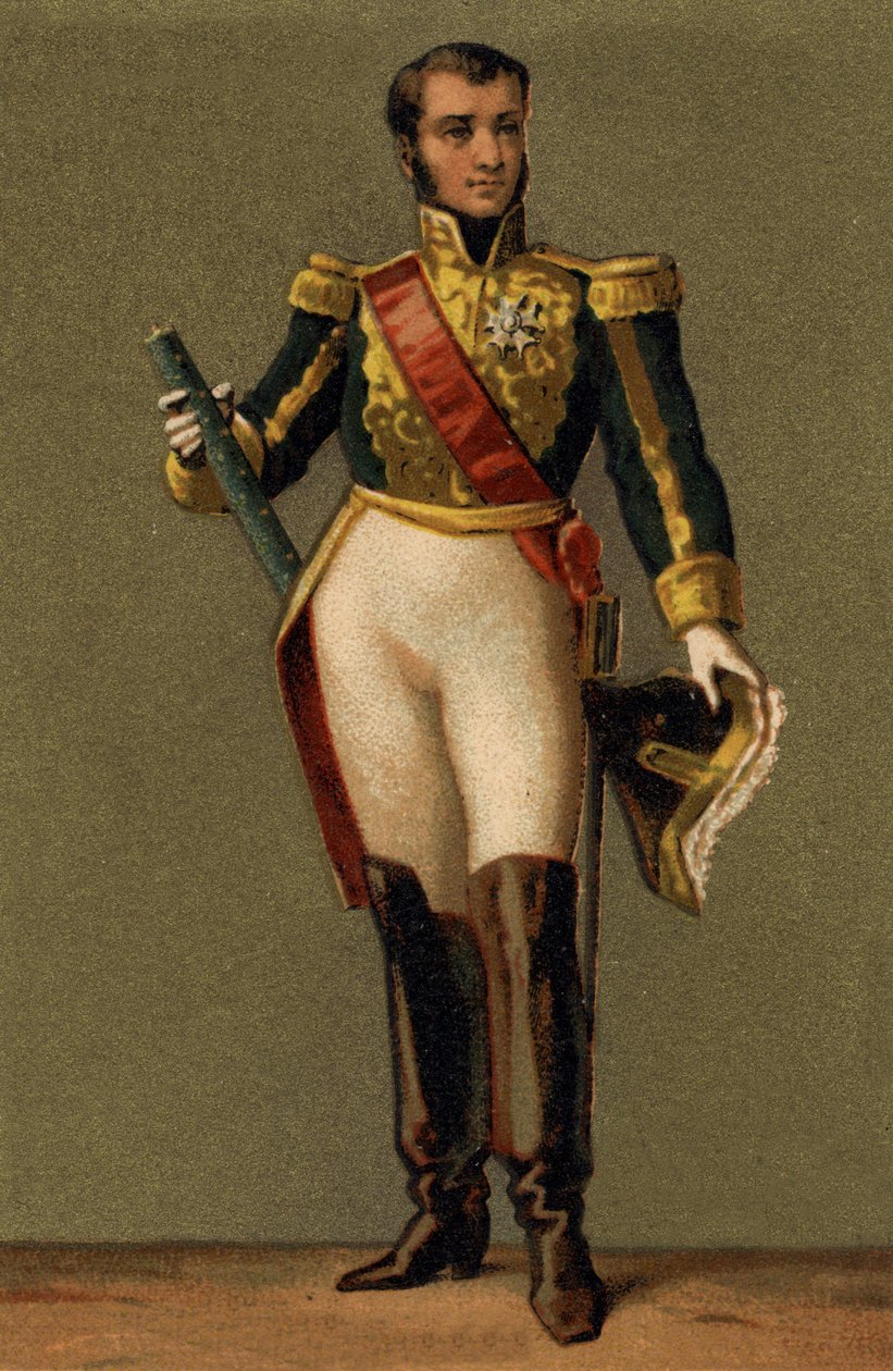 Portrait de Jean Lannes, Duc de Montebello (1769-1809) Maréchal de France. Chromolithographie du 19ème siècle - Unknown artist
