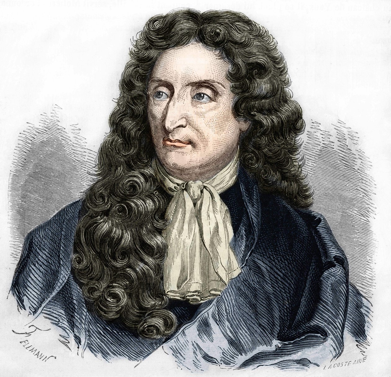 Portrait de Jean de La Fontaine (1621-1695), poète français - Unknown artist