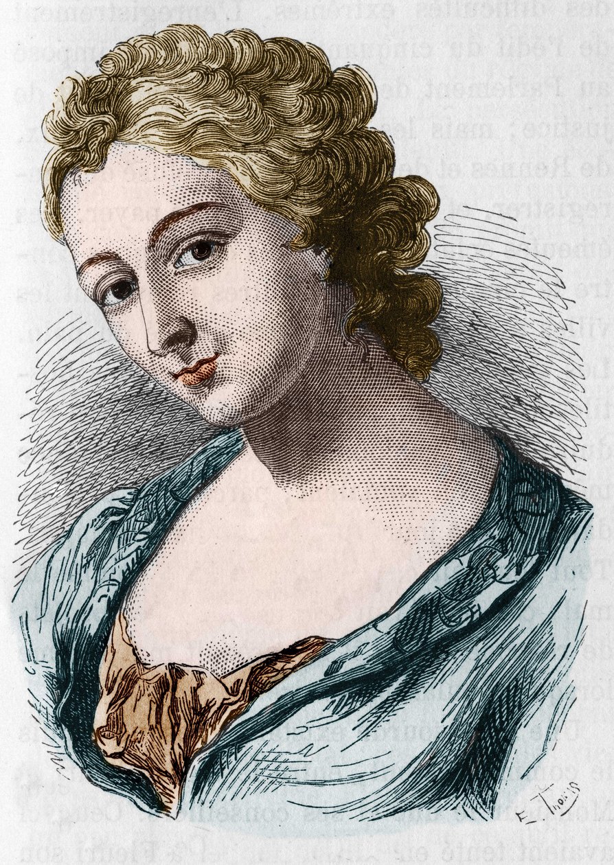 Portrait de Jeanne Agnès Berthelot de Plémeont dite Madame la Marquise de Prue (1698-1727). - Unknown artist