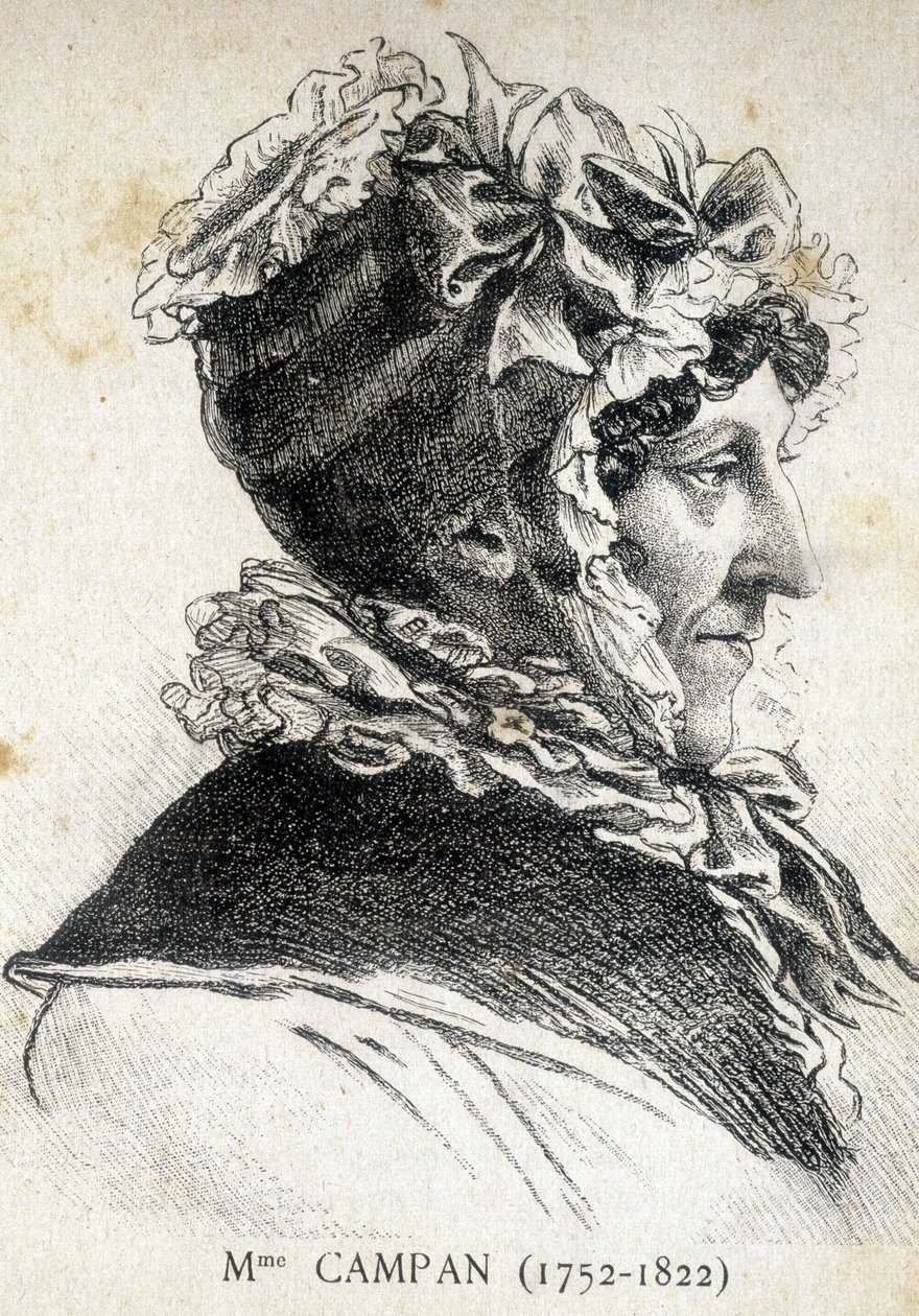Portrait de Jeanne Louise Henriette Genest, Madame Campan (1752 - 1822), éducatrice française - dans « Les Contemporains », n.d. fin 19e siècle - Unknown artist
