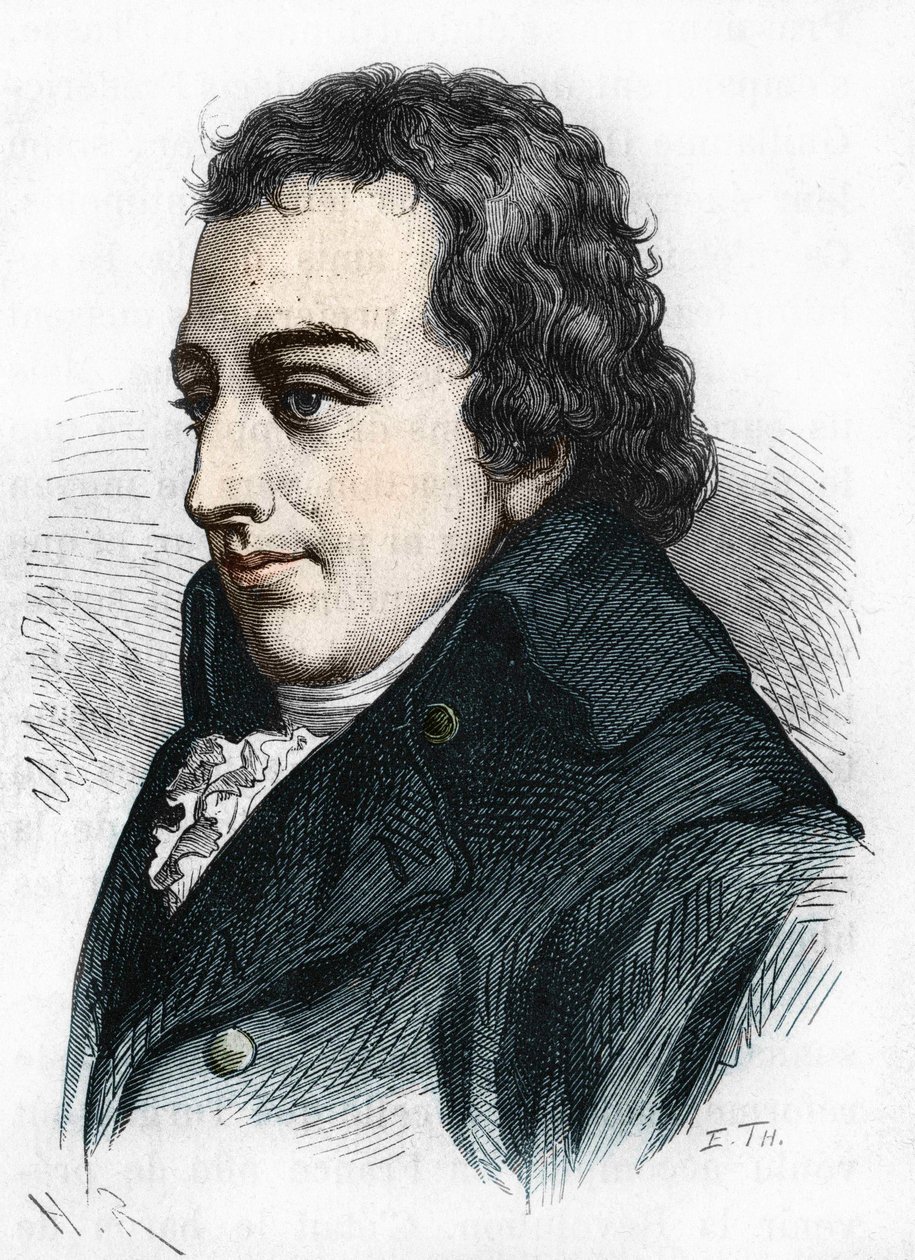 Portrait de Johann Gottlieb Fichte. Philosophe allemand (1762-1814) - Unknown artist