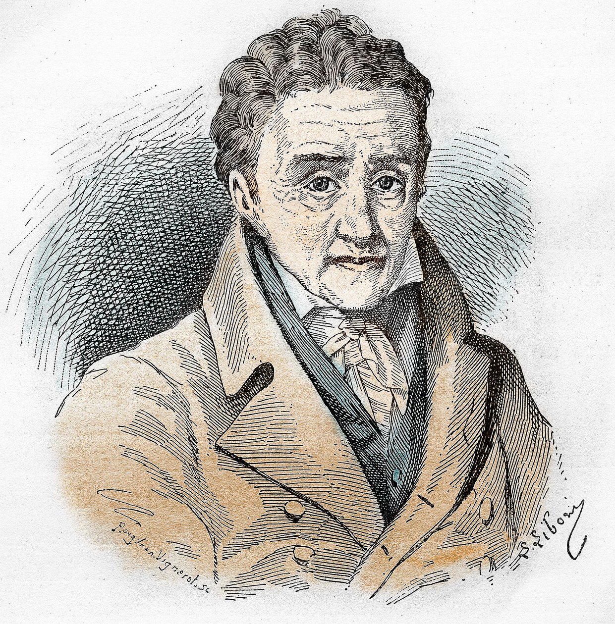 Portrait de Johann Heinrich Pestalozzi (1746 - 1827), pédagogue et éducateur suisse. - Unknown artist