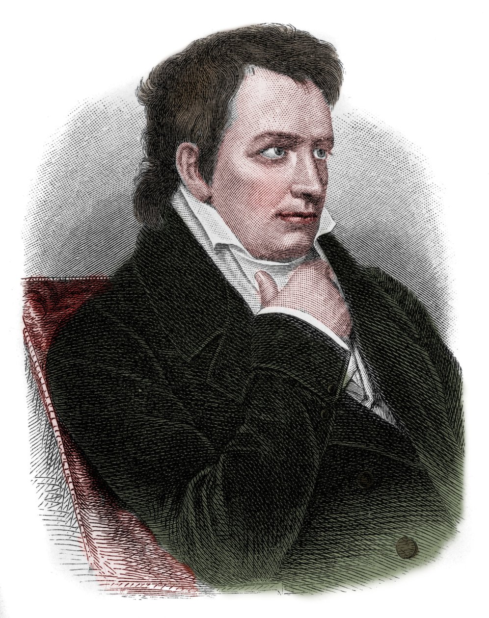 Portrait de Johann Ludwig Tieck (1773-1853), poète, traducteur, éditeur, romancier et critique allemand du mouvement romantique - Unknown artist