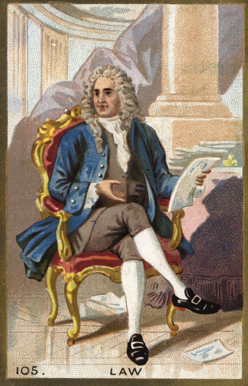 Portrait de John Law (1671-1729), financier écossais - Unknown artist