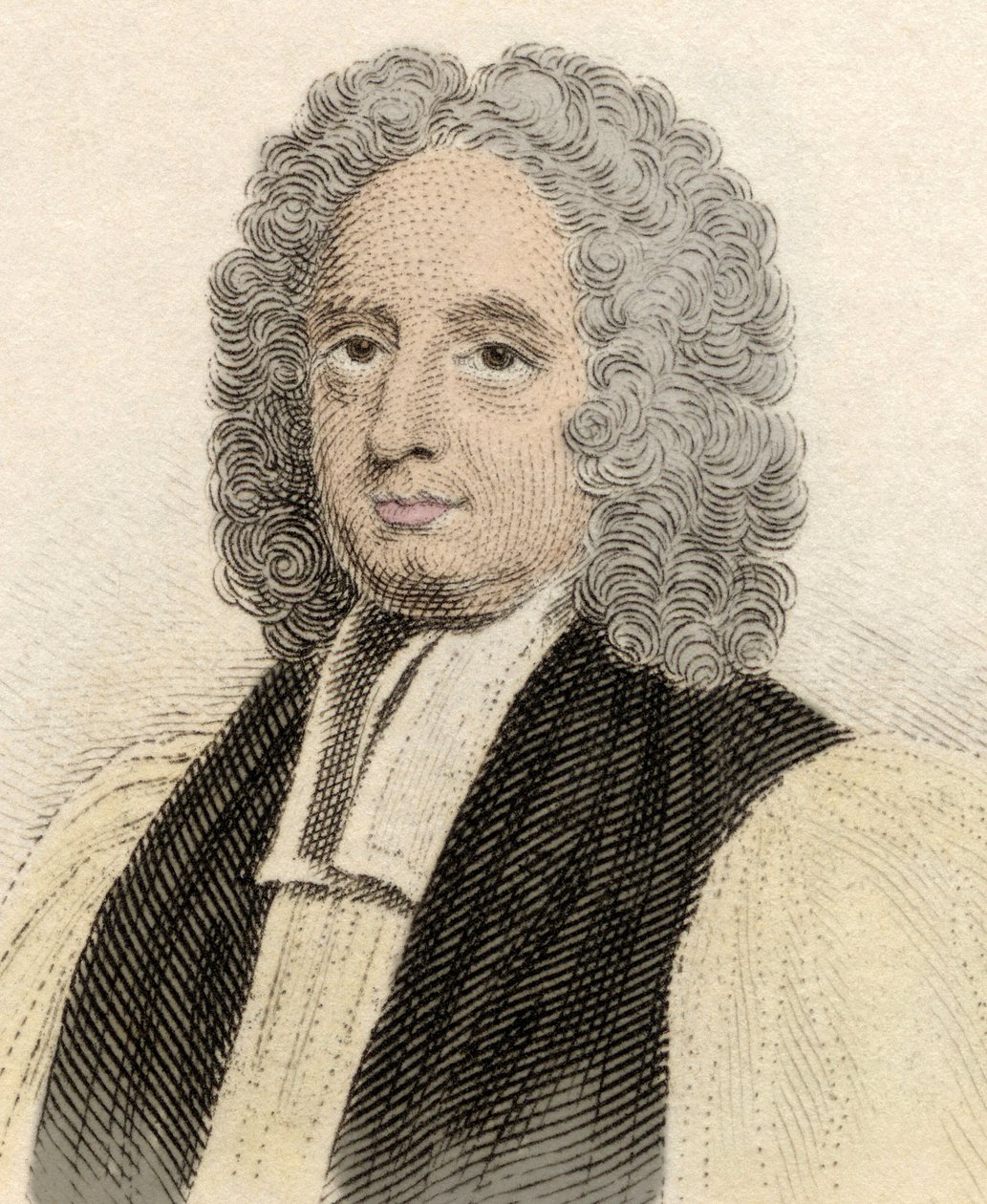 Portrait de John Potter (ca. 1674-1747), ecclésiastique anglais et archevêque de Cantorbéry (gravure du 19ème siècle) - Unknown artist