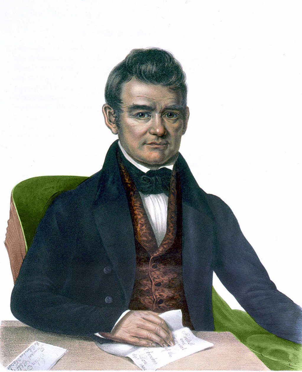 Portrait de John Ross, gravure de 1843 - Unknown artist