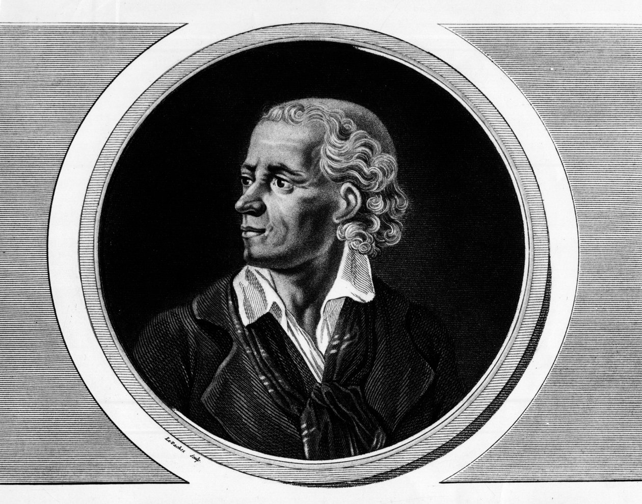 Portrait de Joseph Chalier, homme politique français (1747-1793), procureur de la Commune de Lyon. Gravure dans « Collection complète des tableaux historiques de la Révolution française, en trois volumes. » 1804. - Unknown artist