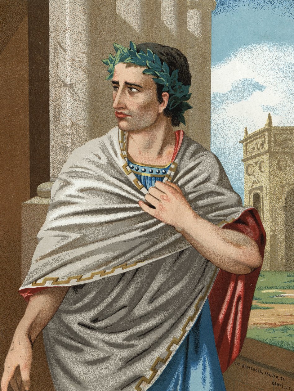 Portrait de Jules César en latin Caius Julius Caesar homme d