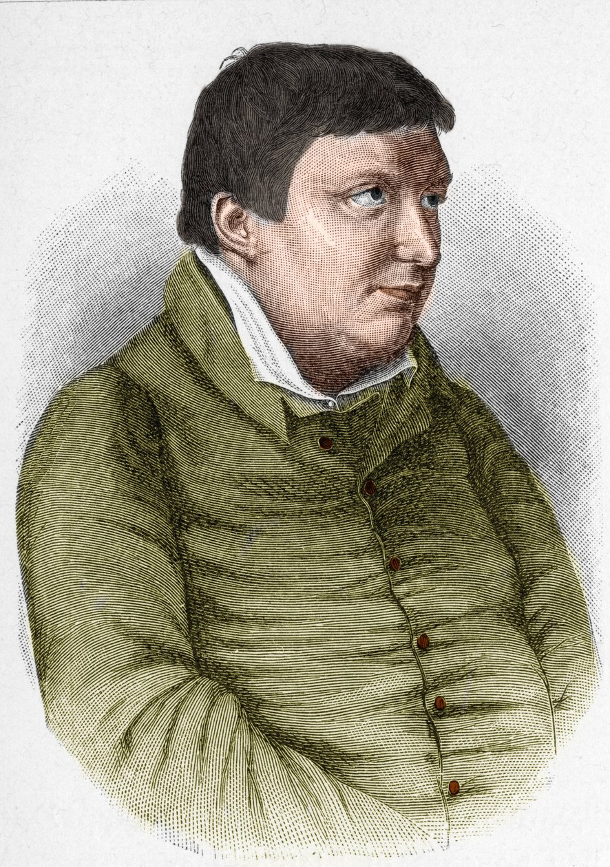 Portrait de Karl Wilhelm Friedrich von Schlegel (1772-1829) philosophe, critique et écrivain allemand du mouvement romantique - Unknown artist