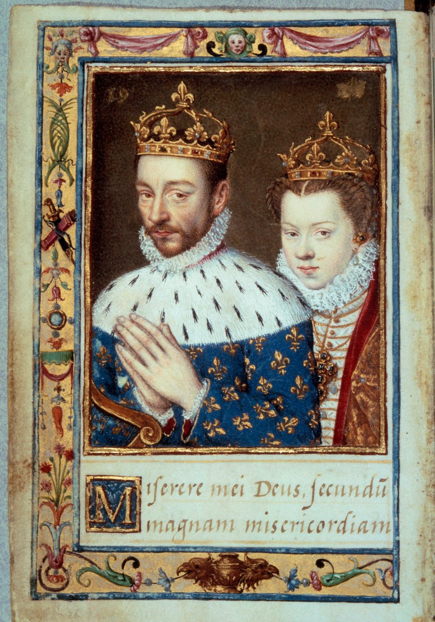 Portrait du roi Charles IX (1550-1574) et d