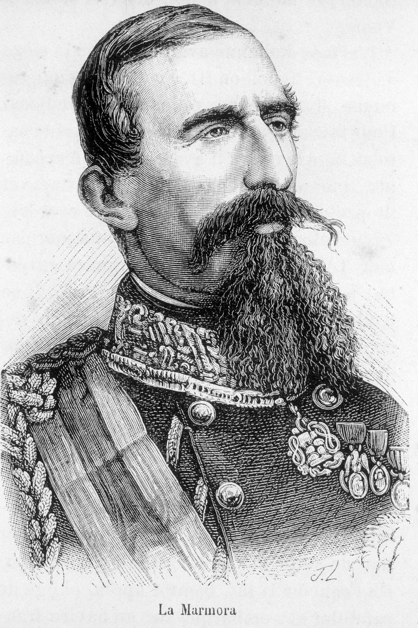 Portrait de La Alfonso Ferrero, Chevalier La Marmora, Président du Conseil du Royaume d
