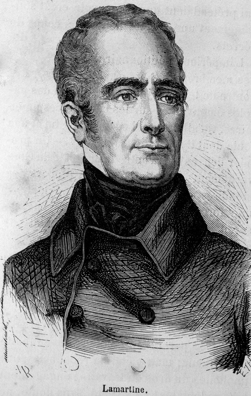 Portrait de Lamartine, poète français (1790 - 1869) - Unknown artist