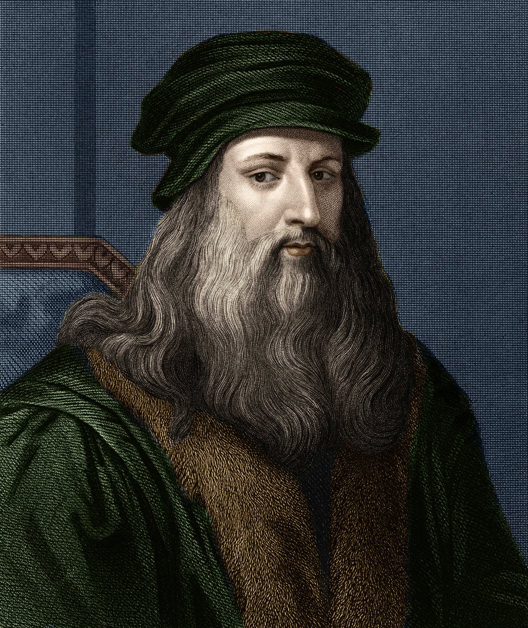 Portrait de Léonard de Vinci (1452-1519) (Leonardo da Vinci), peintre italien. - Unknown artist