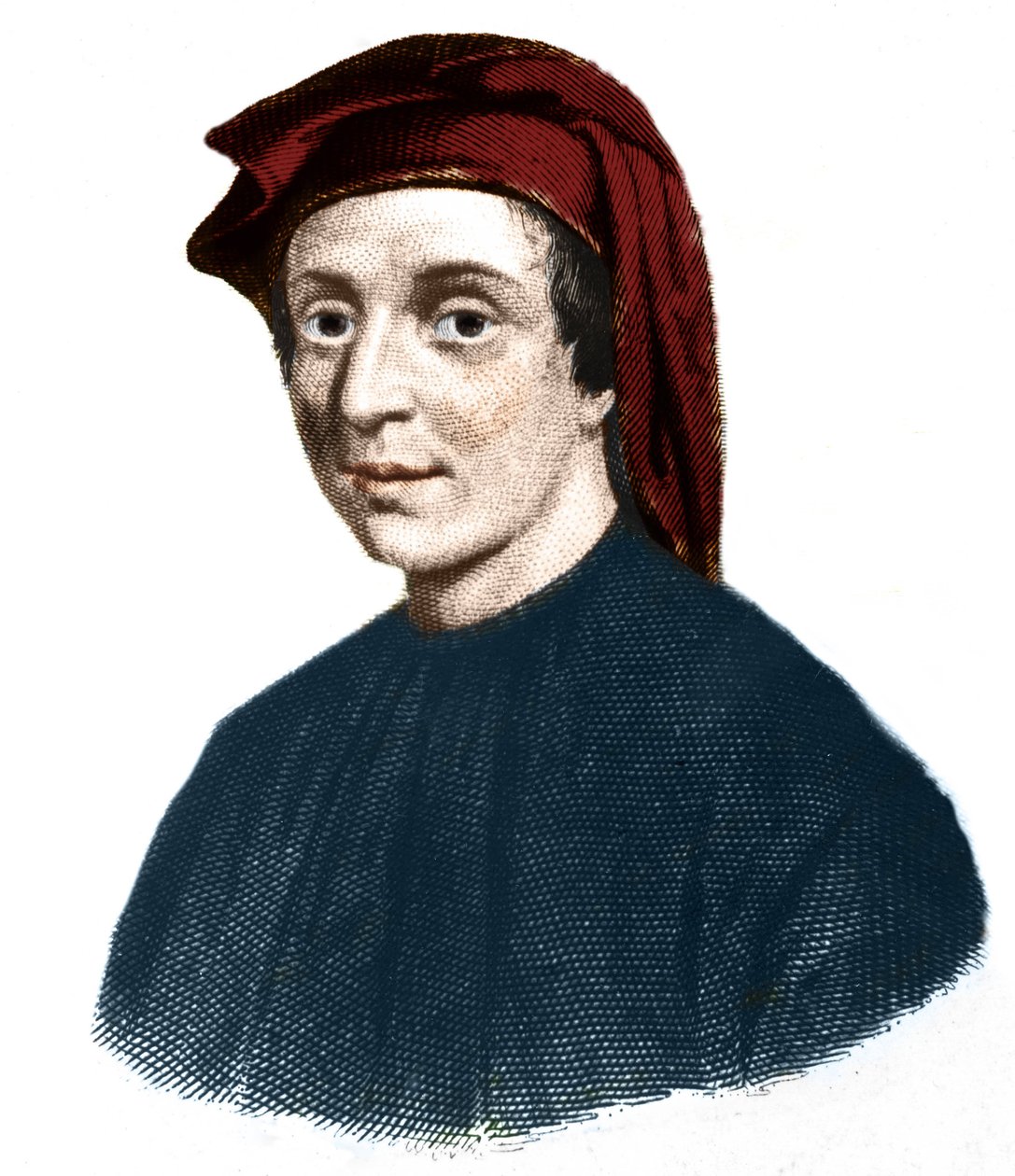 Portrait de Leonardo Fibonacci (1170-1245). Mathématicien italien. - Unknown artist