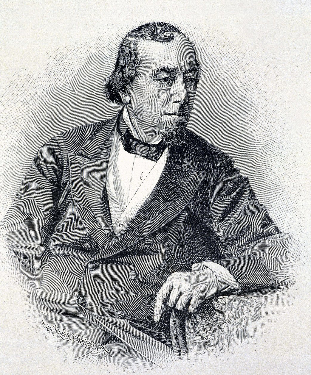 Portrait de Lord Beaconsfield, Benjamin Disraeli - Unknown artist