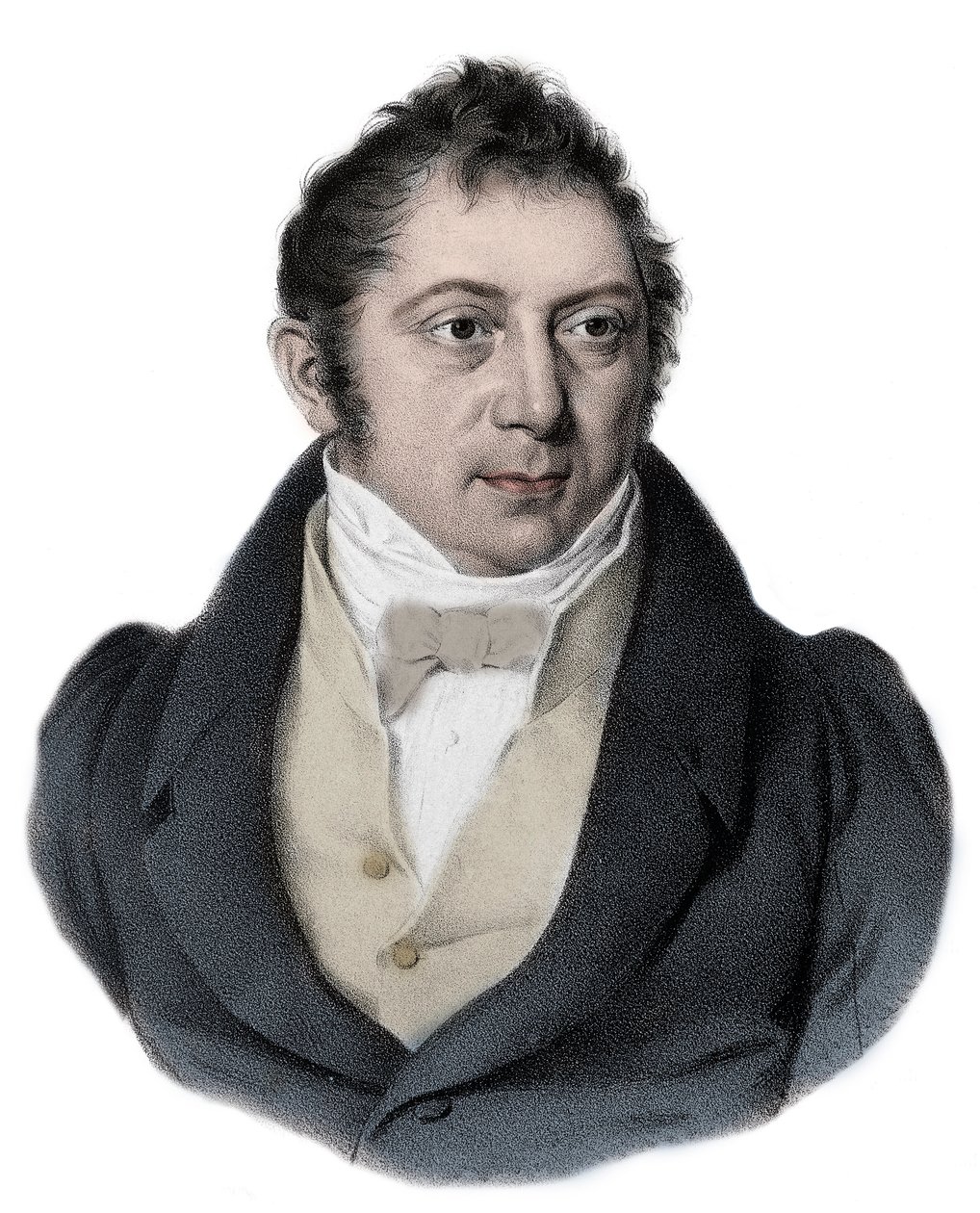Portrait de Louis Ludwig Spohr (1784-1859) compositeur, violoniste et chef d