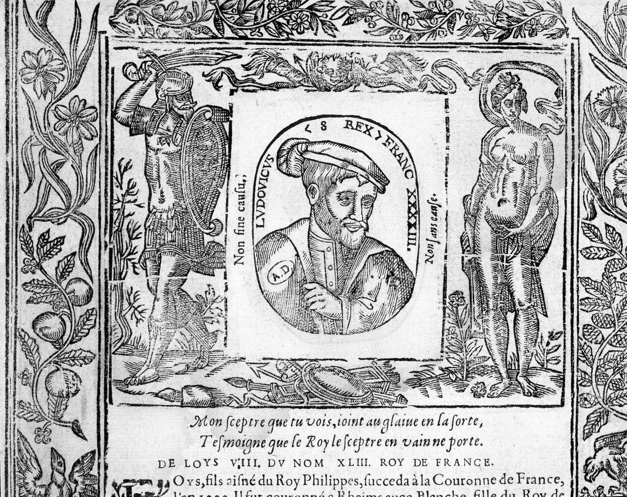 Portrait de Louis VIII Le Lion, Roi de France de 1223 à 1226 - Unknown artist