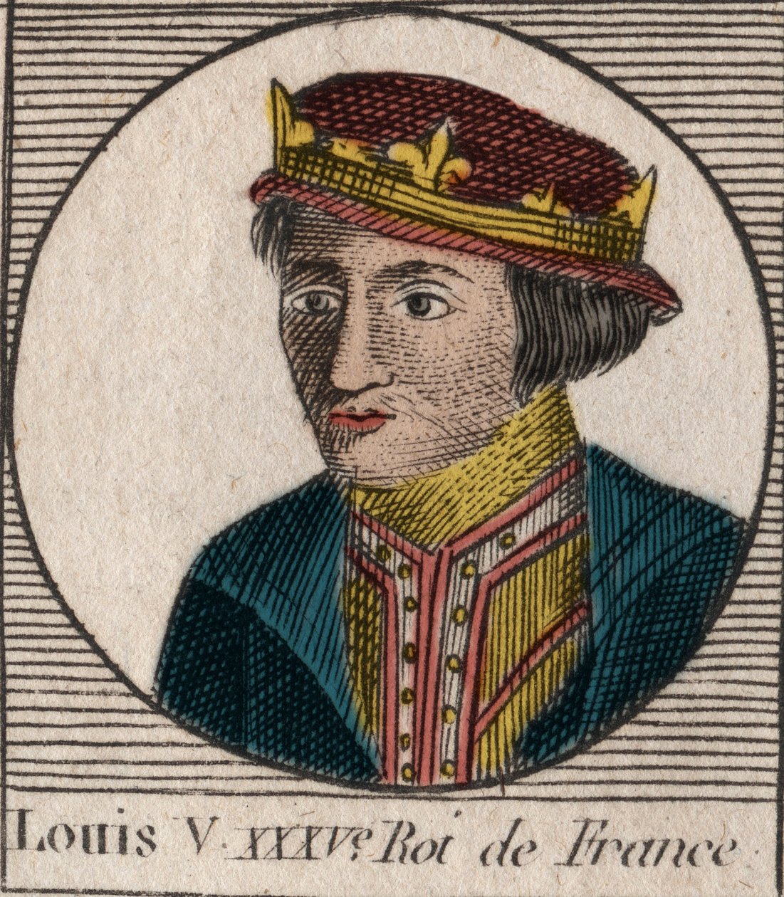 Portrait de Louis V le Fainéant (967-987), roi de France - Unknown artist