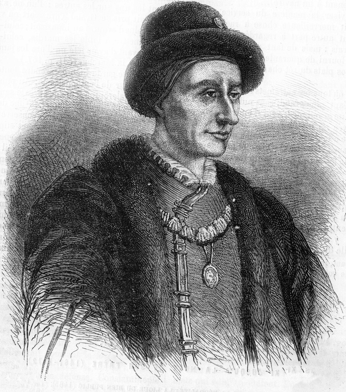 Portrait de Louis XI (1423-1483), roi de France. - Unknown artist