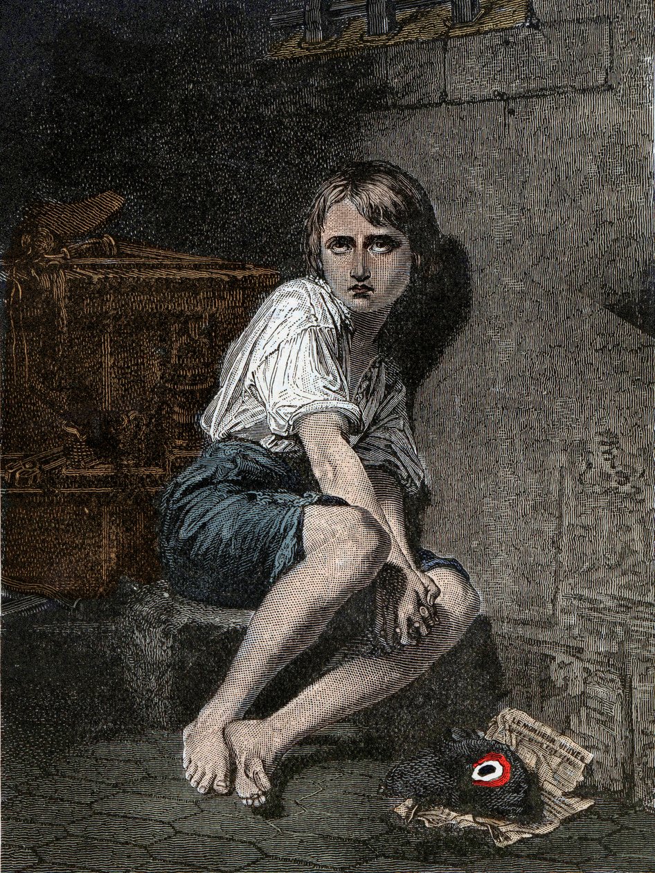 Portrait de Louis XVII (1785-1795) à la prison du Temple, Paris - Unknown artist