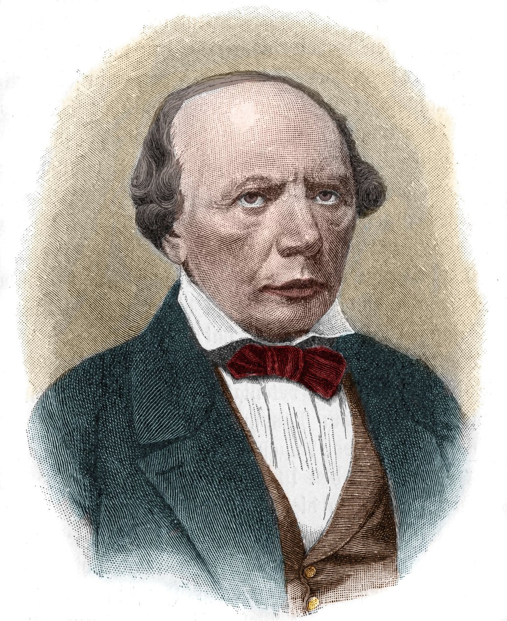 Portrait de Ludwig Uhland (1787-1862), poète romantique allemand. - Unknown artist