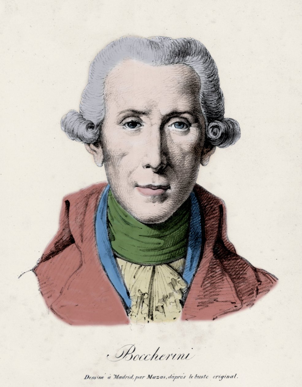 Portrait de Luigi Boccherini. (1743 - 1805). Compositeur italien - Unknown artist