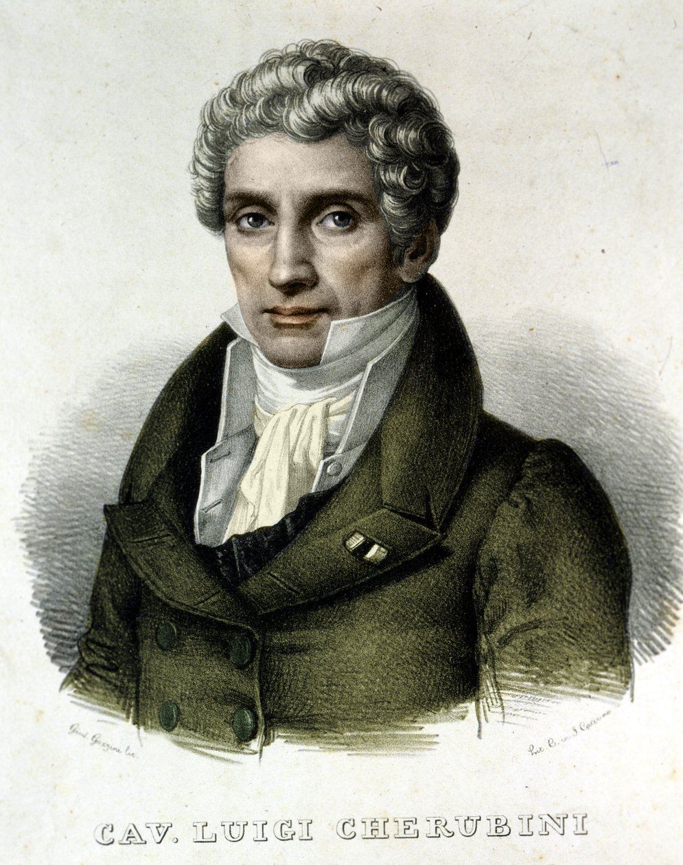 Portrait de Luigi Cherubini (1760-1842), compositeur italien. - Unknown artist