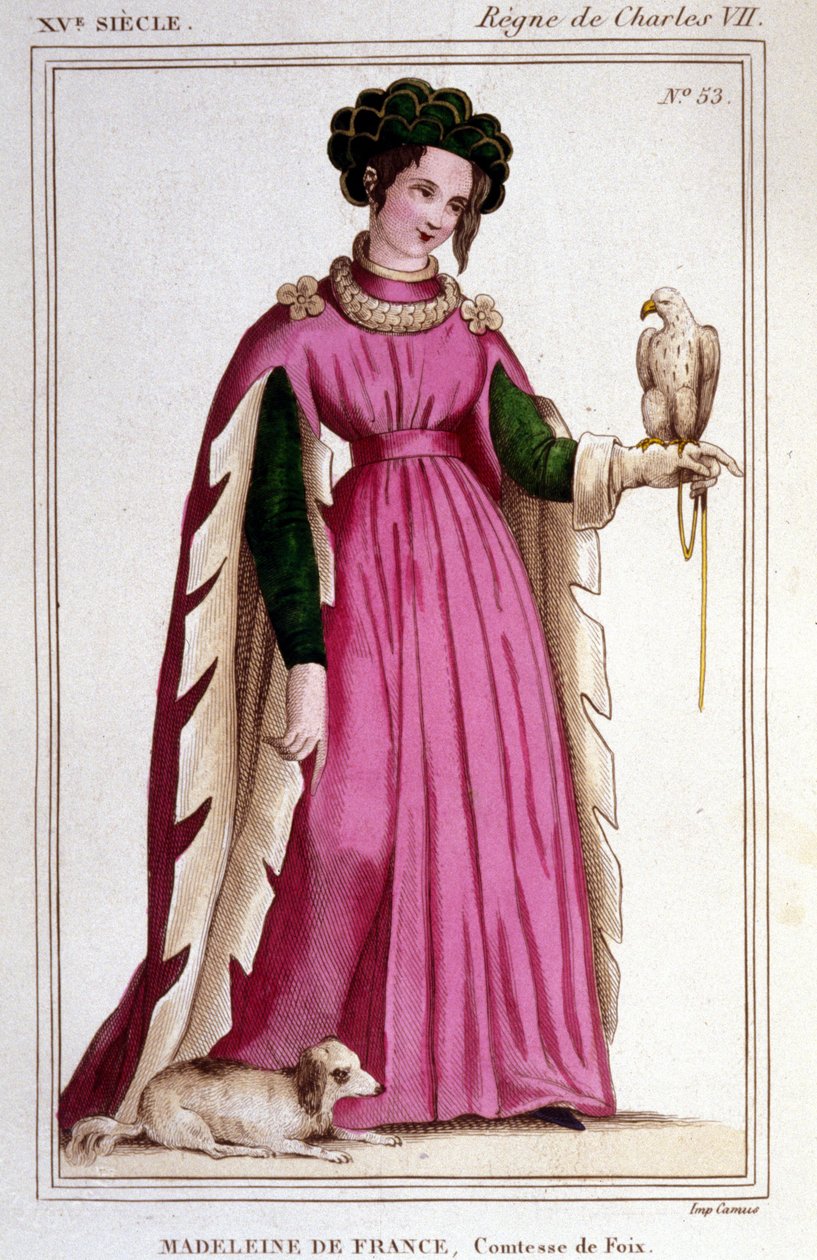 Portrait de Madeleine de France (1443 - 1495), comtesse de Foix. - Unknown artist