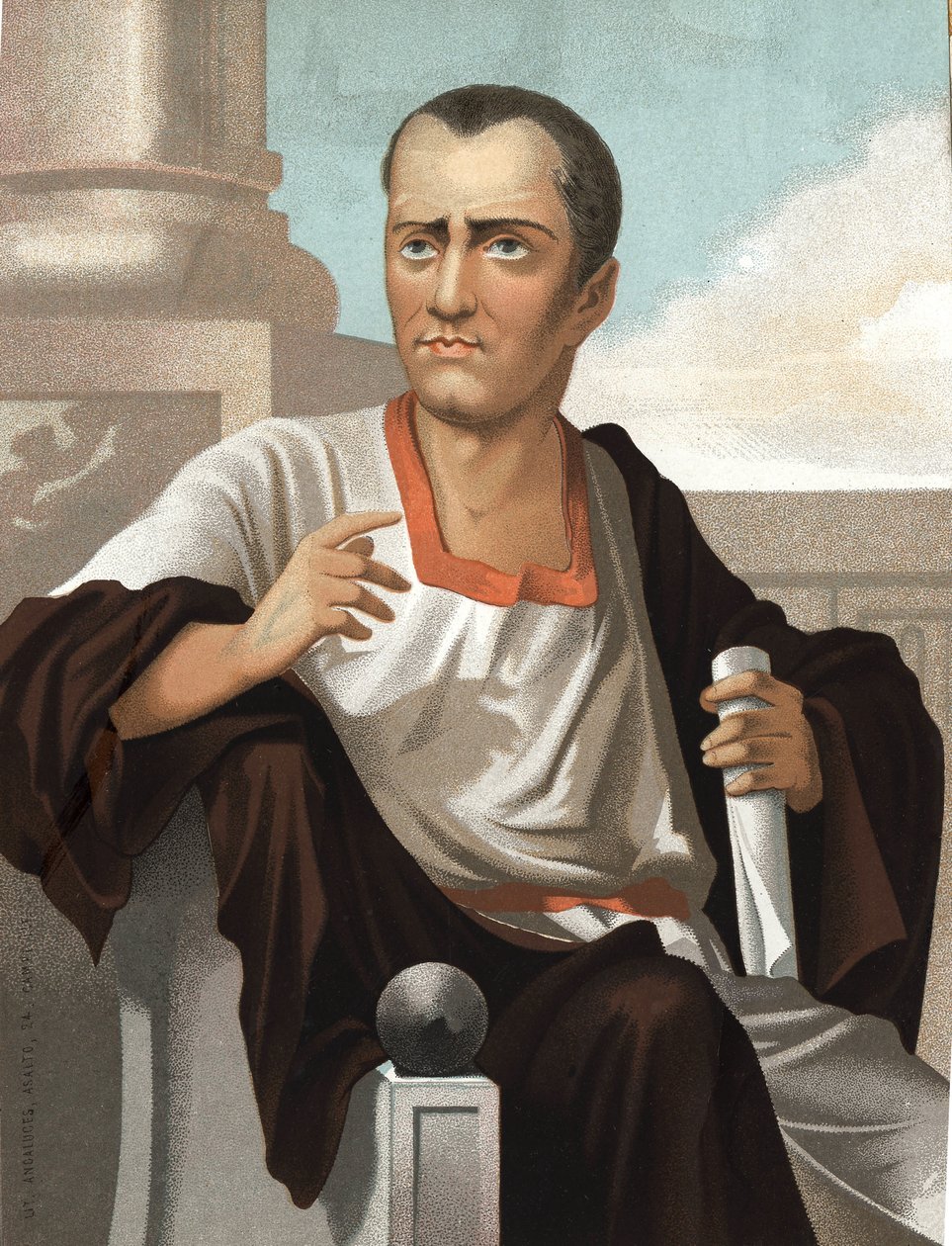 Portrait de Marcus Junius Brutus. Homme politique romain (v. 85 à 42 av. J.-C.) d