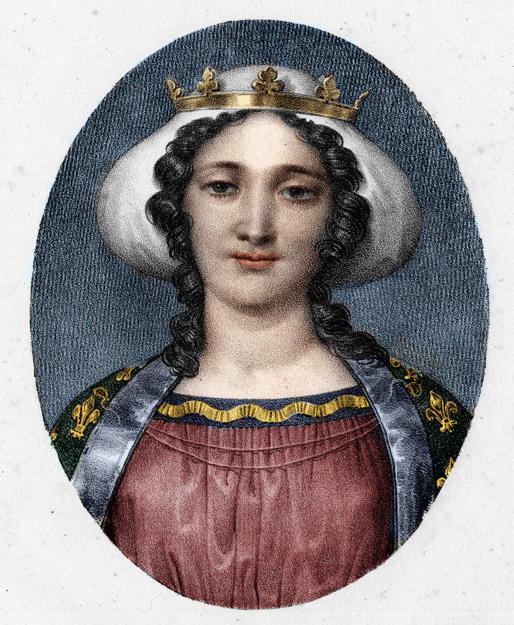 Portrait de Marguerite de Provence (1221 - 1295), reine de France - Unknown artist