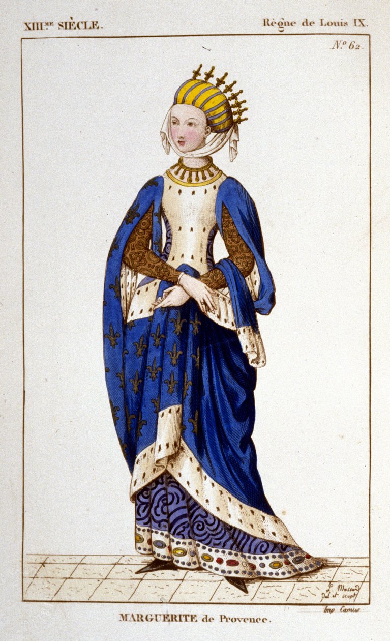 Portrait de Marguerite de Provence (1221 - 1295), reine de France - Unknown artist