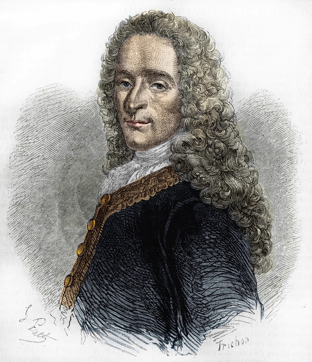 Portrait de Marie-François Arouet de Voltaire (1695-1778), écrivain français. - Unknown artist