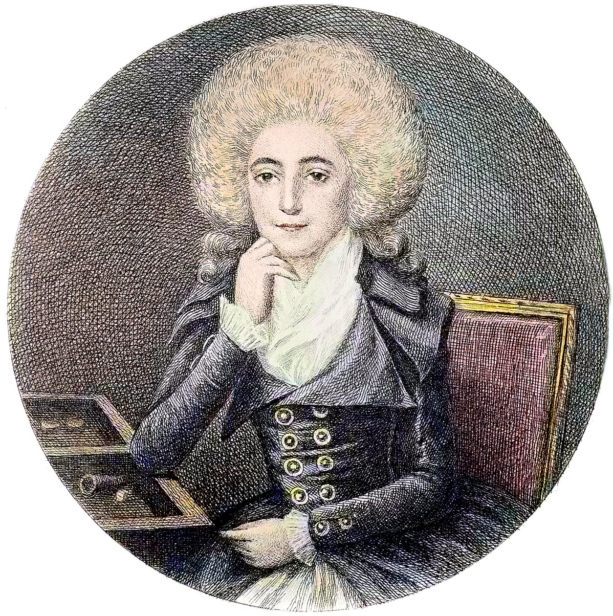 Portrait de Marie Adrienne Françoise de Noailles, Marquise de La Fayette - Unknown artist