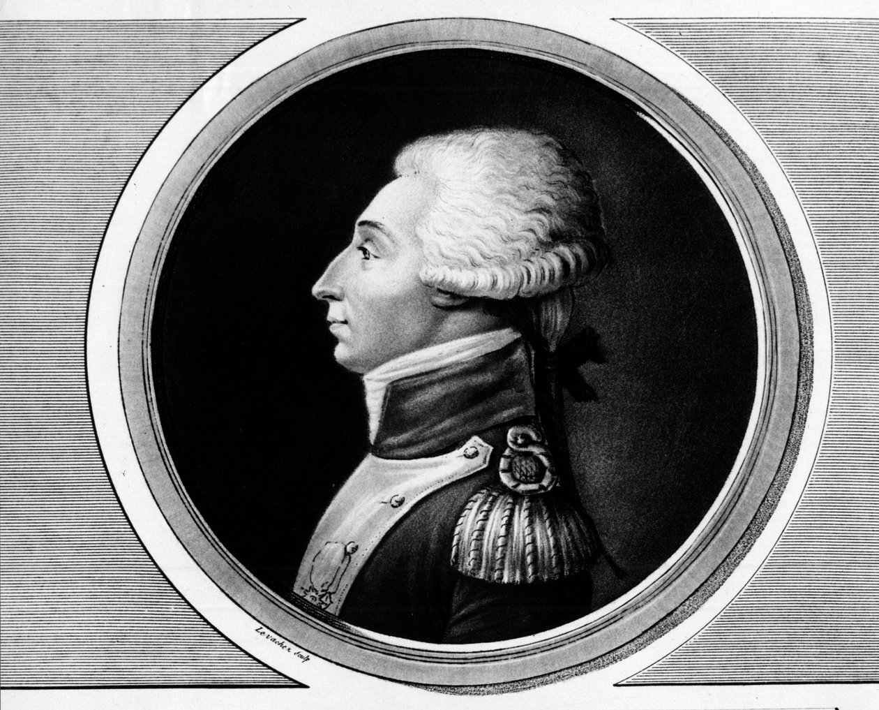 Portrait de Marie Gilbert Mottier, marquis de La Fayette - Unknown artist