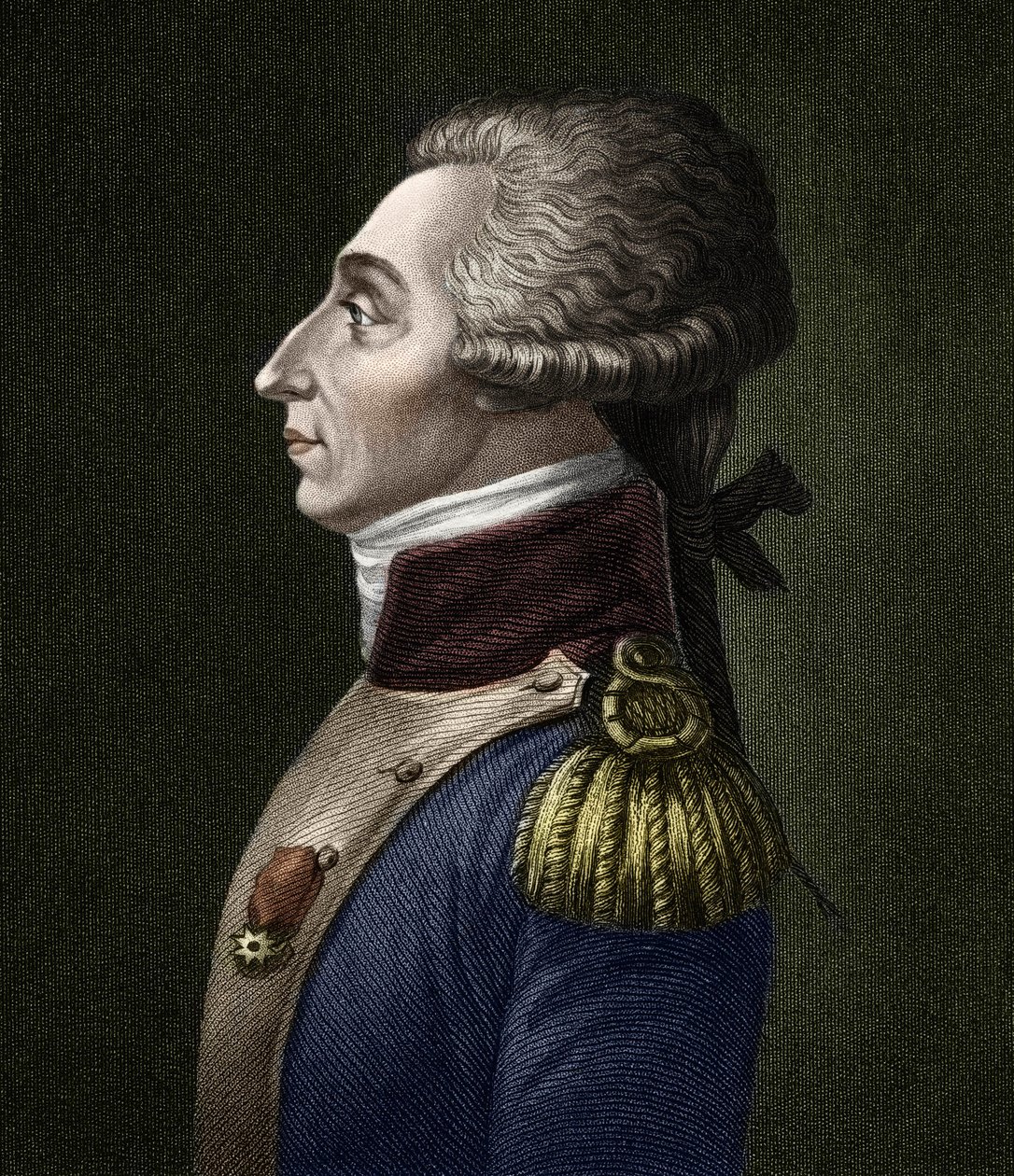Portrait de Marie Joseph Gilbert Motier, Marquis de Lafayette (1757-1834), aristocrate et militaire français. - Unknown artist