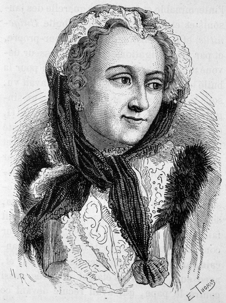 Portrait de Marie Leszczynska (1703 - 1768). Gravure de la fin du XIXe siècle dans "Histoire de France" par H. Martin - Unknown artist