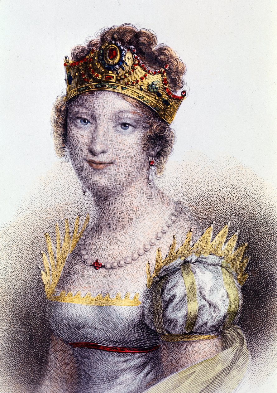 Portrait de Marie Louise, duchesse de Parme, impératrice consort des Français (gravure) - Unknown artist