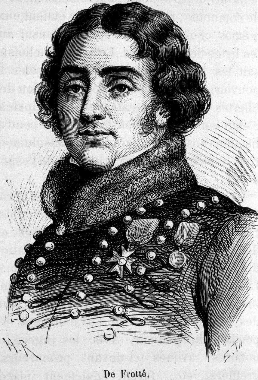 Portrait de Marie Pierre Louis, Comte De Frotté (1755-1800), chef de la chouannerie normande, fusillé par Bonaparte - Unknown artist