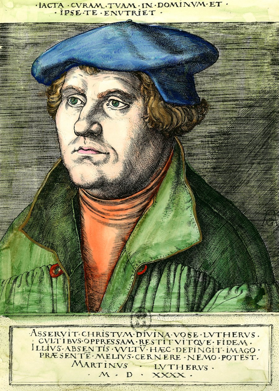 Portrait de Martin Luther, réformateur religieux allemand - Unknown artist