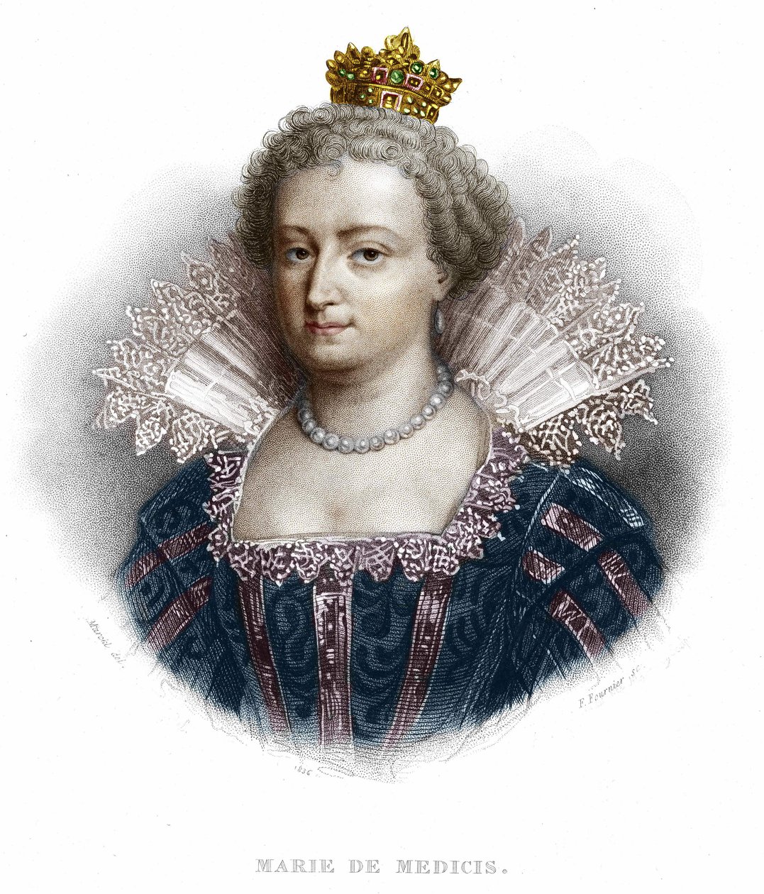 Portrait de Marie de Médicis (1573 - 1642), épouse d