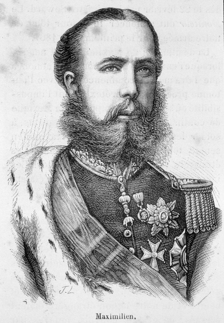 Portrait de Maximilien Ier du Mexique ou Ferdinand Maximilien Joseph, prince impérial et archiduc d