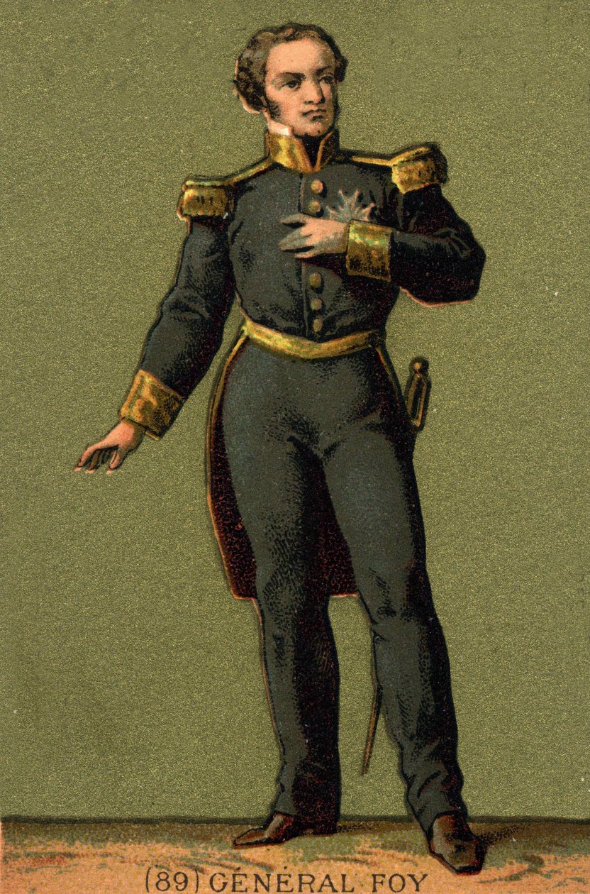 Portrait de Maximilien Sébastien Foy. Général et homme politique français (1775-1825) - Unknown artist